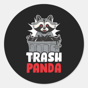 Adesivo Redondo Trash Panda