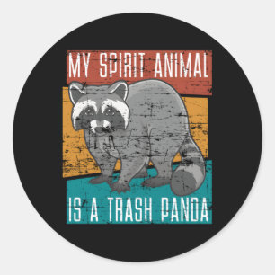 Adesivo Redondo Trash Panda Zoo Keeper Spirit Racoon