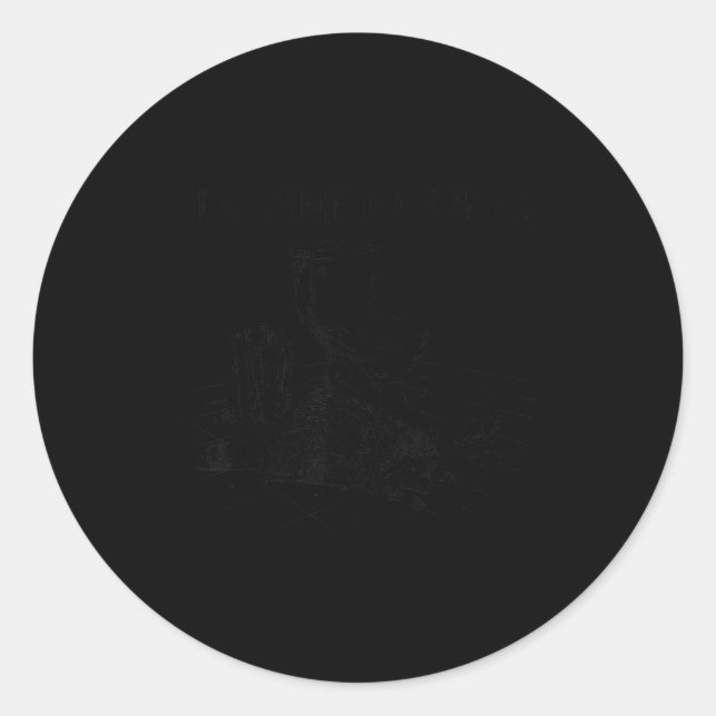 Adesivo Redondo Trashed Panda Funny Drunk Raccoon  (Frente)