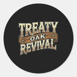 Adesivo Redondo Tratado Revival Oak