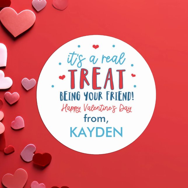 Adesivo Redondo Tratamento Personalizado De Arroz No Dia De Valent (Criador carregado)