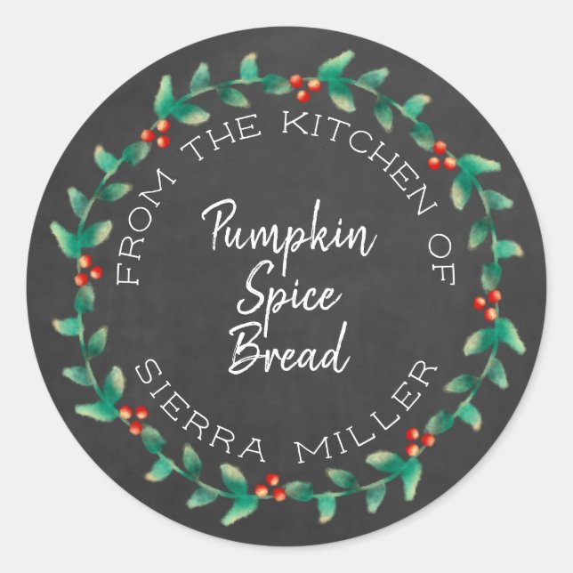 Adesivo Redondo Tratamentos de cozinha de salão de salgueiro de fé (Frente)