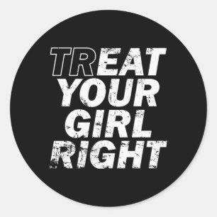 Adesivo Redondo Trate o seu Dia de os pais direito