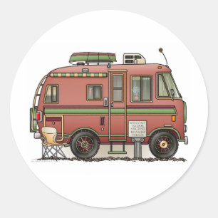 Adesivo Redondo Travco Motor Home Camper RV