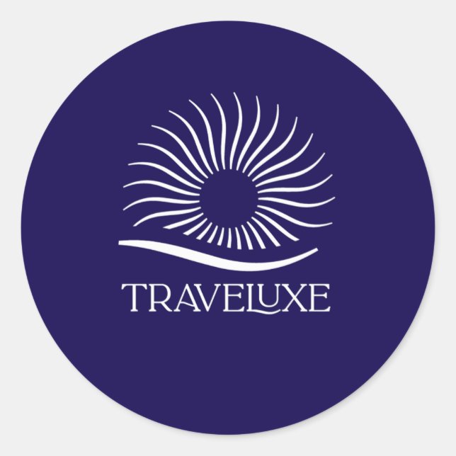 Adesivo Redondo Traveluxe Logo Round Sticker (Frente)