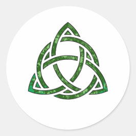 Adesivo Redondo travesseiro verde irlandês trifecta