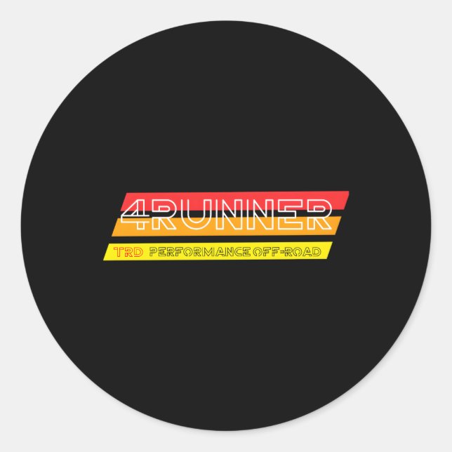 Adesivo Redondo Trd Perforce Off-Road 4Runner (Frente)