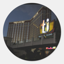 Adesivo Redondo Treasure Island Las Vegas