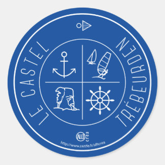 Adesivo Redondo Trébeurden Castel