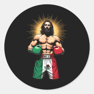 Adesivo Redondo Trechos in a box mexicanos do Cristo Jesus