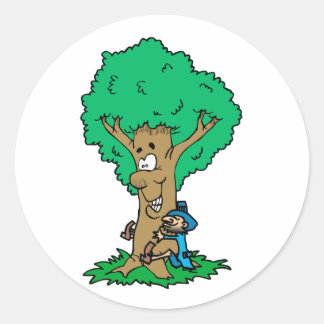 Adesivo Redondo Tree Hugger