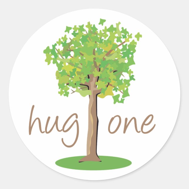 Adesivo Redondo Tree Hugger (Frente)