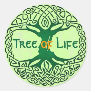 Adesivo Redondo Tree of Life Stickers