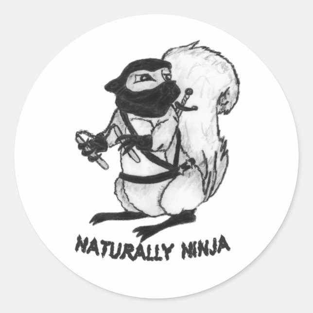 Adesivo Redondo Treerat Ninja (Frente)