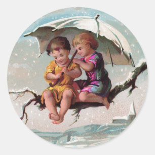 Adesivo Redondo Treetop Children Round Sticker