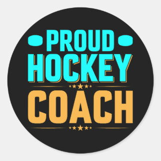 Adesivo Redondo Treinador de Hockey Orud