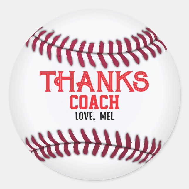 Adesivo Redondo Treinador de obrigados de (Frente)