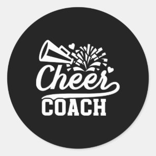 Adesivo Redondo Treinador de Torcida Melhor Treinador de Cheerlead