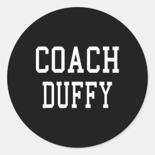 Adesivo Redondo Treinador Duffy Futebol Personalizado Futebol Socc