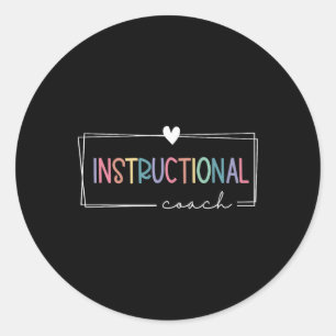 Adesivo Redondo Treinador Instrucional Escola Fofa Especialista Ac