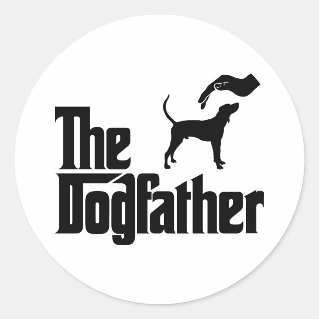 Adesivo Redondo Treing Walker Coonhound (Frente)