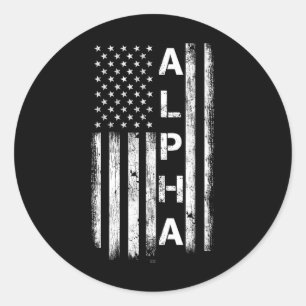 Adesivo Redondo Treino de ginásio Alpha-flag musculação Fitness Le