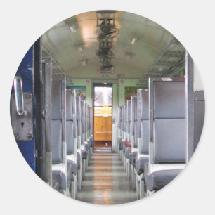 Adesivo Redondo Trem Carruagem Tailândia... Viagem do Sudeste Asi