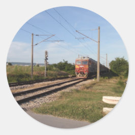 Adesivo Redondo Trem Elétrico