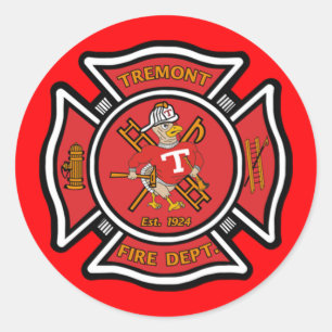 Adesivo Redondo Tremont Fire