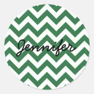 Adesivo Redondo Trendy Chevron Stickers