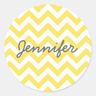 Adesivo Redondo Trendy Chevron Stickers
