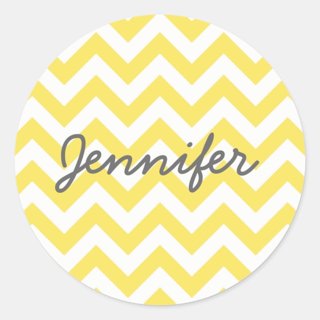Adesivo Redondo Trendy Chevron Stickers (Frente)