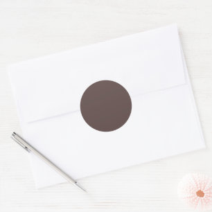 Adesivo Redondo Trendy Dark Mocha Brown - Sticker