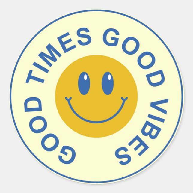 Adesivo Redondo Trendy Sticker (Frente)