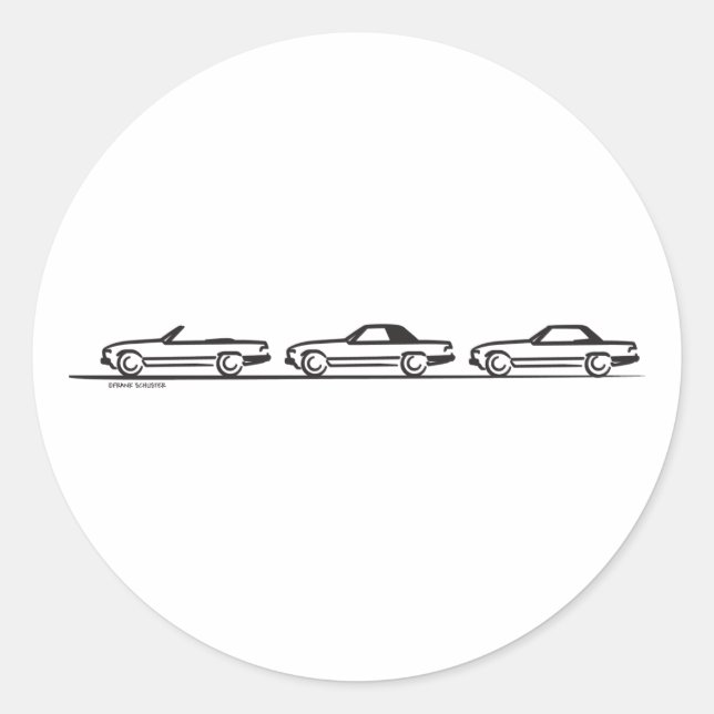 Adesivo Redondo Três 107 SLs (Frente)