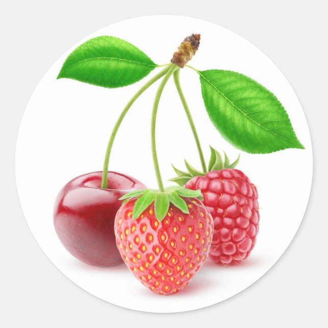Adesivo Redondo Três bagas (Frente)