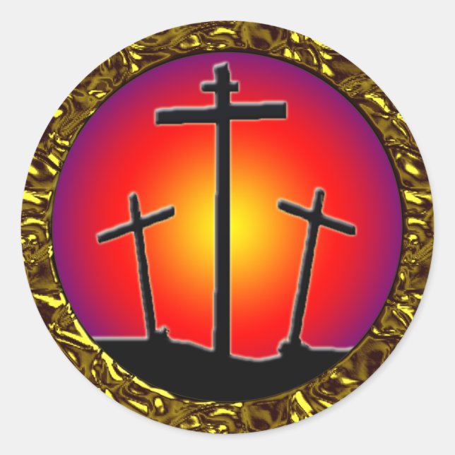 ADESIVO REDONDO TRÊS CRUZAMENTOS (Frente)