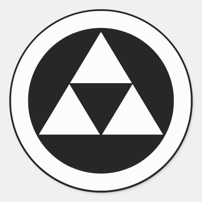 Adesivo Redondo Três escalas em círculo (Frente)