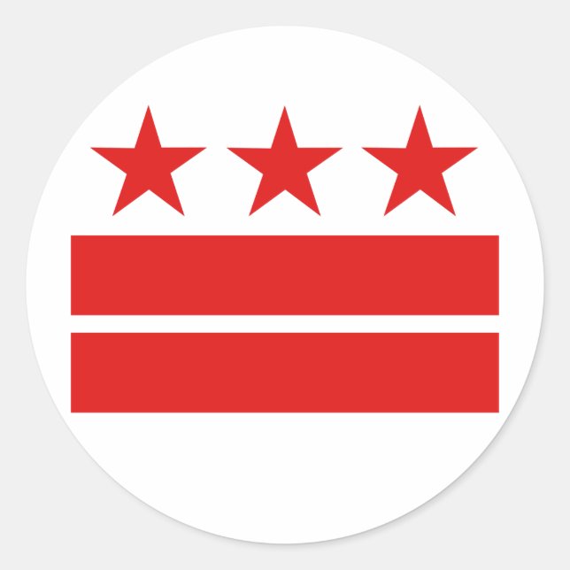 Adesivo Redondo Três estrelas 2 Bares (Frente)