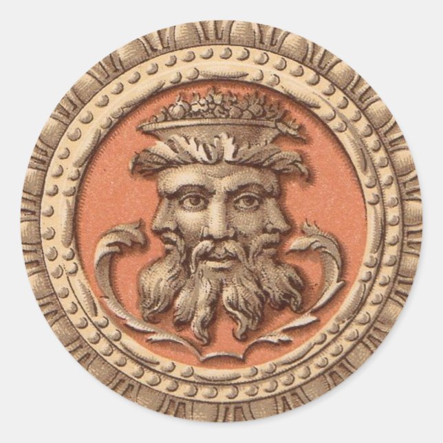 Adesivo Redondo três faces (Frente)