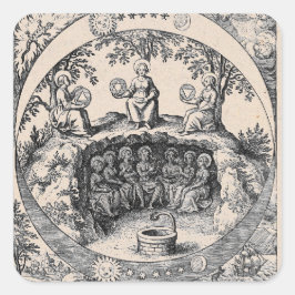 Adesivo Redondo Três Irmãs da Alquimia