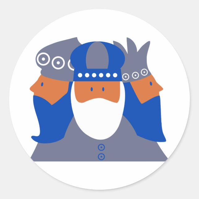 Adesivo Redondo Três Reis (Frente)