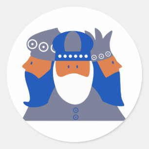 Adesivo Redondo Três Reis