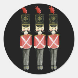 Adesivo Redondo Três salgadinhos de Natal