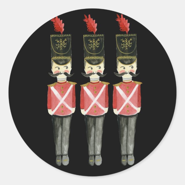 Adesivo Redondo Três salgadinhos de Natal (Frente)