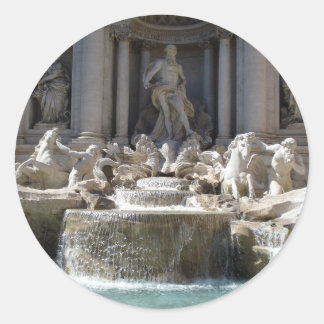 Adesivo Redondo Trevi Fountain