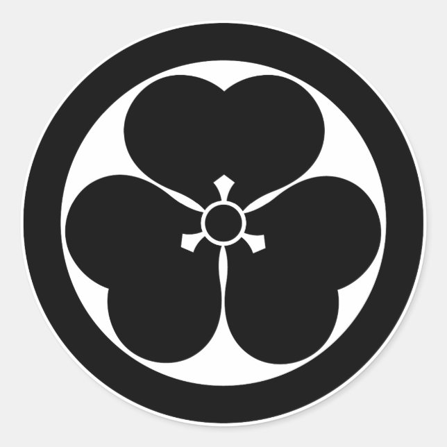 Adesivo Redondo Trevo-azedo em círculo (Frente)