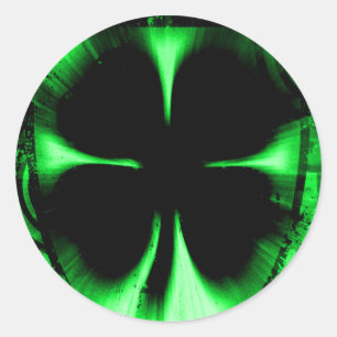 Adesivo Redondo trevo de quatro folhas: fidelidade: