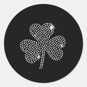 Adesivo Redondo Trevo Verde Shamrock Irlandês Dia de São Patrício