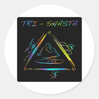 Adesivo Redondo Tri logotipo de Shasta Triathalon